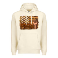 Sandshell American melanin flag Premium Hoodie - texasbilliewilder