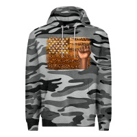 Slate Camo American melanin flag Premium Hoodie - texasbilliewilder