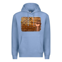 Colony Blue American melanin flag Premium Hoodie - texasbilliewilder