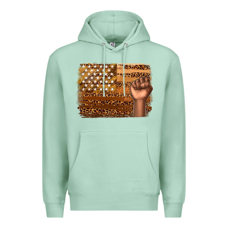 American Melanin Flag Premium Hoodie by texasbilliewilder | Teevron