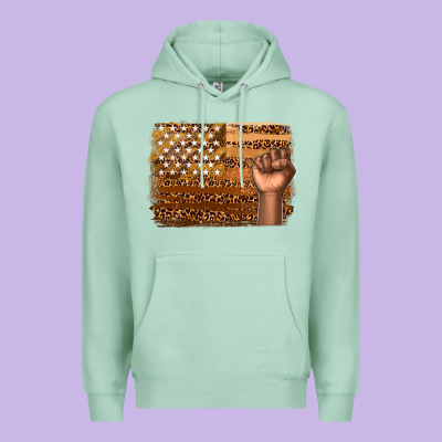 American Melanin Flag Premium Hoodie Designed By Texasbilliewilder