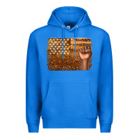 True Royal American melanin flag Premium Hoodie - texasbilliewilder