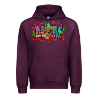 Mauve Wine mom mexico Urban Hoodie - Zillion Design Studio