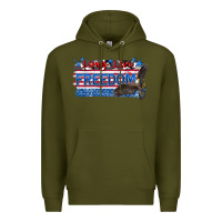 Army Green long live freedom Premium Hoodie - Zillion Design Studio