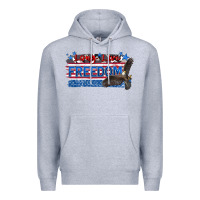 Heather Grey long live freedom Premium Hoodie - Zillion Design Studio