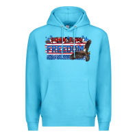 Ocean Blue long live freedom Premium Hoodie - Zillion Design Studio