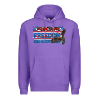 Purple long live freedom Premium Hoodie - Zillion Design Studio