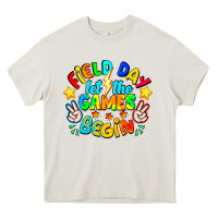 Cream Field Day Let The Games Begin Heavy Core Tee - CowhideDigitalArt