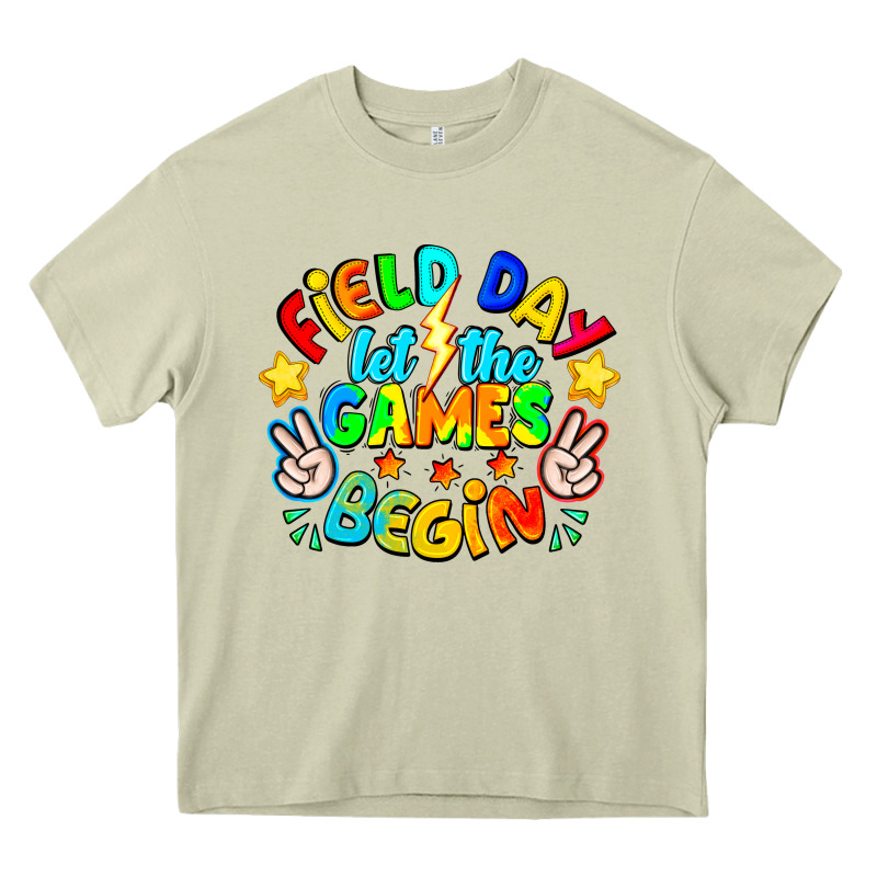 Field Day Let The Games Begin Heavy Core Tee by CowhideDigitalArt | Teevron