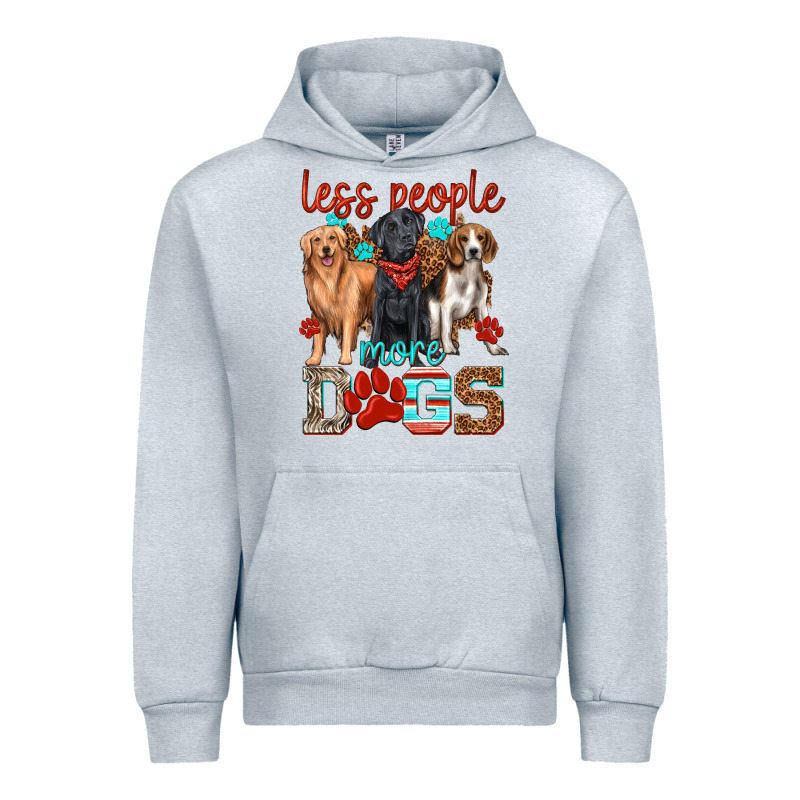 Less People More Dogs Urban Hoodie by texasbilliewilder | Teevron