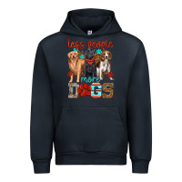 Navy less people more dogs Urban Hoodie - texasbilliewilder
