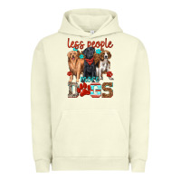 Pigment Pistachio less people more dogs Urban Hoodie - texasbilliewilder