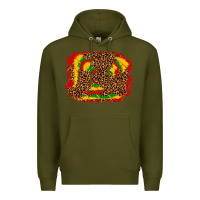 Army Green black history background Premium Hoodie - texasbilliewilder