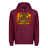Burgundy black history background Premium Hoodie - texasbilliewilder