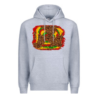 Heather Grey black history background Premium Hoodie - texasbilliewilder