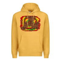 Mustard black history background Premium Hoodie - texasbilliewilder