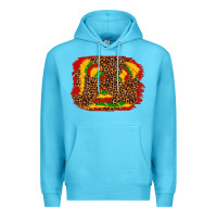 Ocean Blue black history background Premium Hoodie - texasbilliewilder