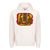 Pale Pink black history background Premium Hoodie - texasbilliewilder