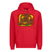 Red black history background Premium Hoodie - texasbilliewilder