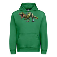 Emerald t rex dinosaur Urban Hoodie - RanaPortraitStore
