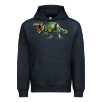 Navy t rex dinosaur Urban Hoodie - RanaPortraitStore