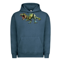 Pigment Midnight Navy t rex dinosaur Urban Hoodie - RanaPortraitStore