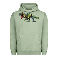 Pigment Oil Green t rex dinosaur Urban Hoodie - RanaPortraitStore