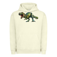 Pigment Pistachio t rex dinosaur Urban Hoodie - RanaPortraitStore