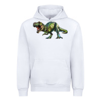 White t rex dinosaur Urban Hoodie - RanaPortraitStore