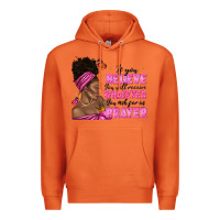Carrot afro woman bun and religion faith prayer Premium Hoodie - texasbilliewilder
