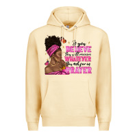 Pina Colada afro woman bun and religion faith prayer Premium Hoodie - texasbilliewilder