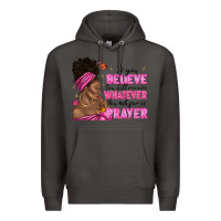 Smoke afro woman bun and religion faith prayer Premium Hoodie - texasbilliewilder