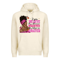 Tofu afro woman bun and religion faith prayer Premium Hoodie - texasbilliewilder
