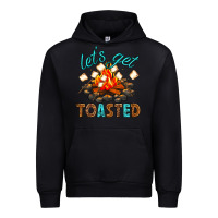 Black lets get toasted Urban Hoodie - texasbilliewilder