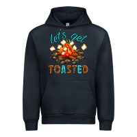 Navy lets get toasted Urban Hoodie - texasbilliewilder