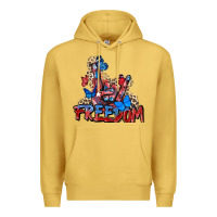 Antique Gold freedom rock hand Premium Hoodie - Zillion Design Studio