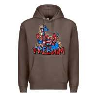 Coffee freedom rock hand Premium Hoodie - Zillion Design Studio