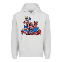Dove Grey freedom rock hand Premium Hoodie - Zillion Design Studio