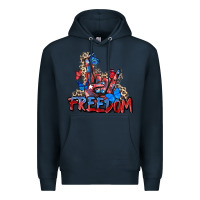 Navy freedom rock hand Premium Hoodie - Zillion Design Studio