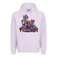 Lilac freedom rock hand Premium Hoodie - Zillion Design Studio