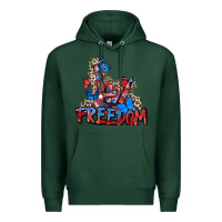 Sports Green freedom rock hand Premium Hoodie - Zillion Design Studio