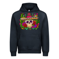 Navy mexican skull Urban Hoodie - Zillion Design Studio