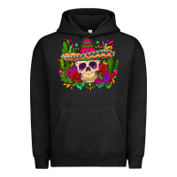 Pigment Black mexican skull Urban Hoodie - Zillion Design Studio