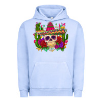 Pigment Grape Ice mexican skull Urban Hoodie - Zillion Design Studio