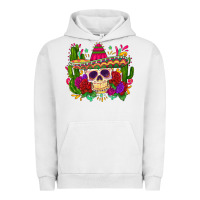 Pigment Lunar Rock mexican skull Urban Hoodie - Zillion Design Studio