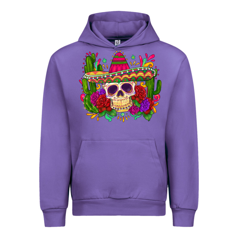 Mexican Skull Urban Hoodie by Zillion Design Studio | Teevron