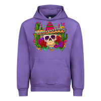 Tulip mexican skull Urban Hoodie - Zillion Design Studio