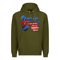 Army Green cousin crew Premium Hoodie - Zillion Design Studio