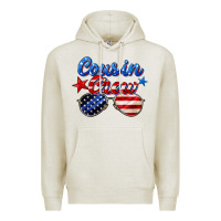 Oatmeal Heather cousin crew Premium Hoodie - Zillion Design Studio