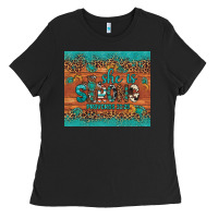 Black she is strong gemstone sunflower leopard Ladies Tee - Artiststas